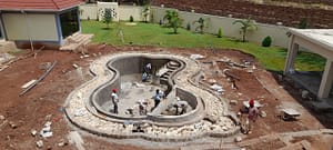 swimming under construction